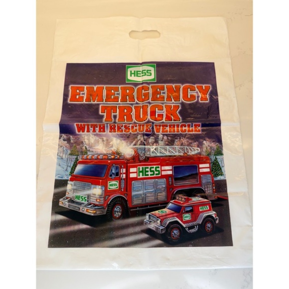 2005 Hess Emergency Truck Rescue Vehicle Plastic Shopping Bag‎